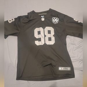 Maxx Crosby Raiders 60th Aneverssary Authentic Stitched Jersey